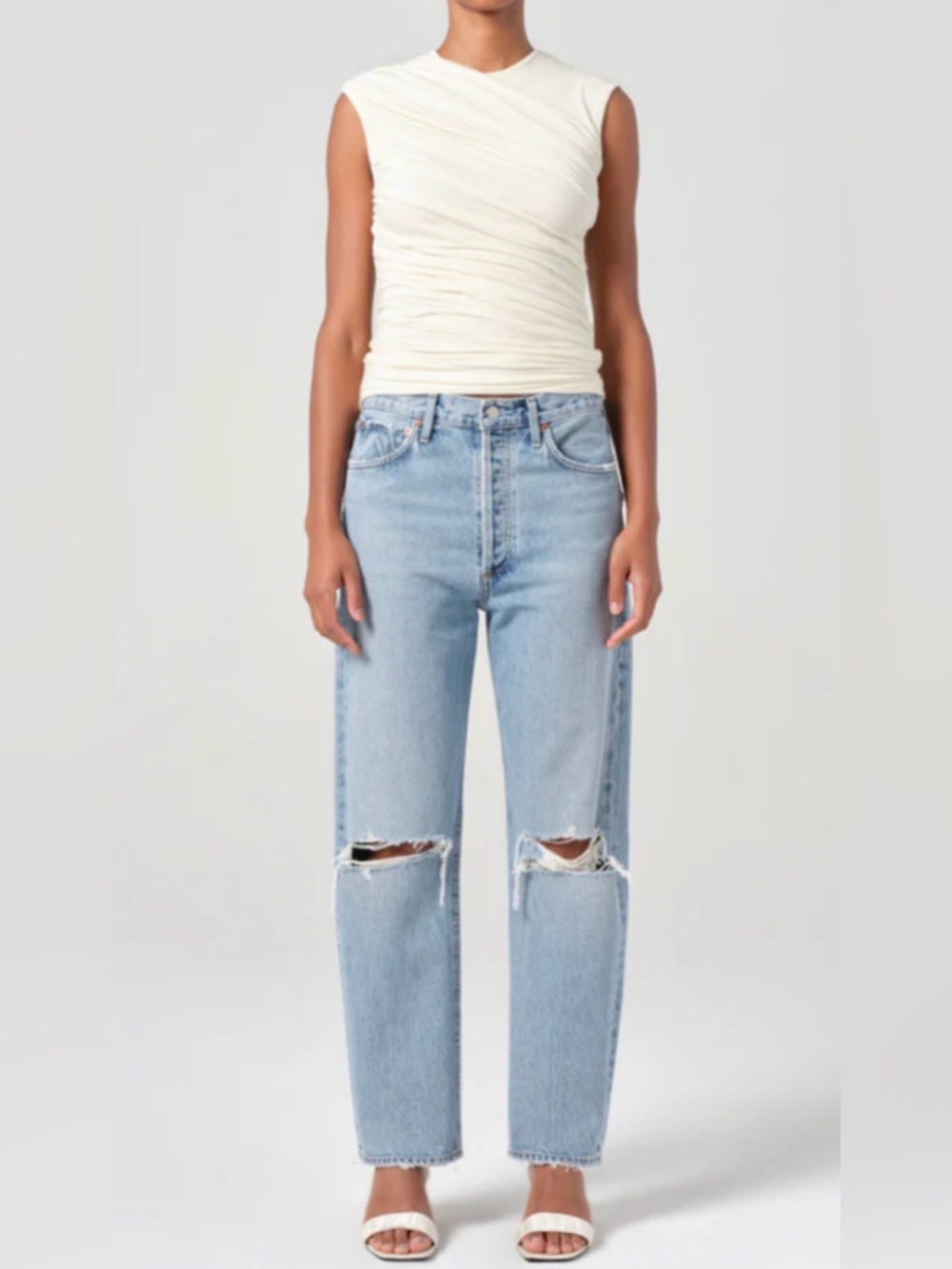 Agolde 90’s Jean Straight Leg Light Wash  Size 28